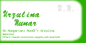 urzulina munar business card